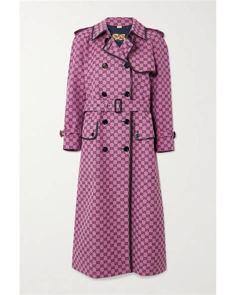 gucci trench coat pink|indigo wool Gucci cashmere coat.